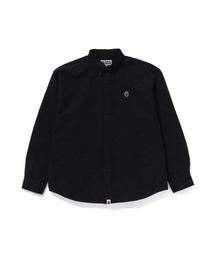 LINE CAMO JACQUARD OXFORD LS SHIRT