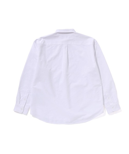 A BATHING APE(アベイシングエイプ)の「LINE CAMO JACQUARD OXFORD LS SHIRT(シャツ/ブラウス・メンズ・ホワイト/ブルー/ブラック・MEDIUM/X-LARGE/LARGE/SMALL/XX-LARGE)」の4枚目の写真