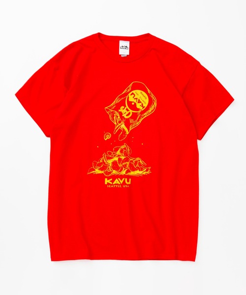 KAVU(カブー)の「KAVU/カブー Chips Tee/チップスティー(Tシャツ/カットソー・メンズ・ロイヤルブルー/パープル/イエロー/ホワイト/レッド・MEDIUM/LARGE/X-LARGE)」の5枚目の写真