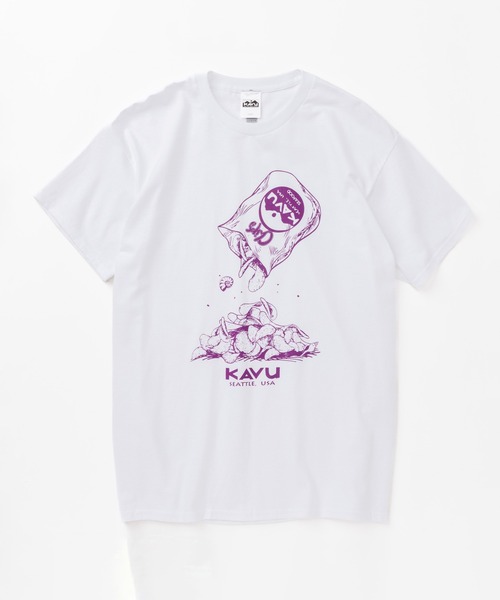 KAVU(カブー)の「KAVU/カブー Chips Tee/チップスティー(Tシャツ/カットソー・メンズ・ロイヤルブルー/パープル/イエロー/ホワイト/レッド・MEDIUM/LARGE/X-LARGE)」の6枚目の写真