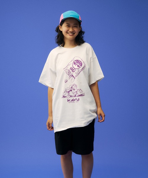KAVU(カブー)の「KAVU/カブー Chips Tee/チップスティー(Tシャツ/カットソー・メンズ・ロイヤルブルー/パープル/イエロー/ホワイト/レッド・MEDIUM/LARGE/X-LARGE)」の9枚目の写真