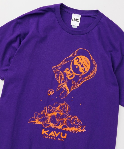 KAVU(カブー)の「KAVU/カブー Chips Tee/チップスティー(Tシャツ/カットソー・メンズ・ロイヤルブルー/パープル/イエロー/ホワイト/レッド・MEDIUM/LARGE/X-LARGE)」の22枚目の写真