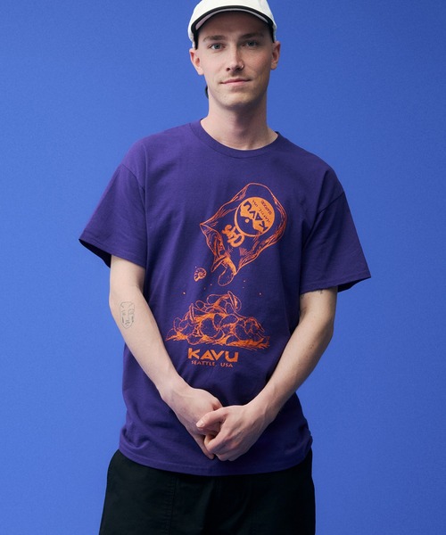 KAVU(カブー)の「KAVU/カブー Chips Tee/チップスティー(Tシャツ/カットソー・メンズ・ロイヤルブルー/パープル/イエロー/ホワイト/レッド・MEDIUM/LARGE/X-LARGE)」の12枚目の写真