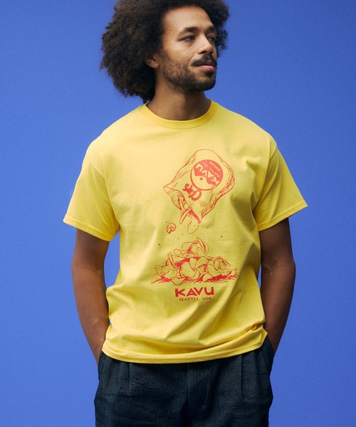 KAVU(カブー)の「KAVU/カブー Chips Tee/チップスティー(Tシャツ/カットソー・メンズ・ロイヤルブルー/パープル/イエロー/ホワイト/レッド・MEDIUM/LARGE/X-LARGE)」の15枚目の写真