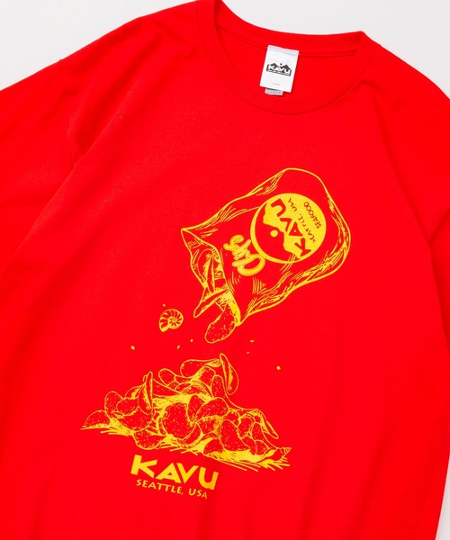 KAVU(カブー)の「KAVU/カブー Chips Tee/チップスティー(Tシャツ/カットソー・メンズ・ロイヤルブルー/パープル/イエロー/ホワイト/レッド・MEDIUM/LARGE/X-LARGE)」の17枚目の写真