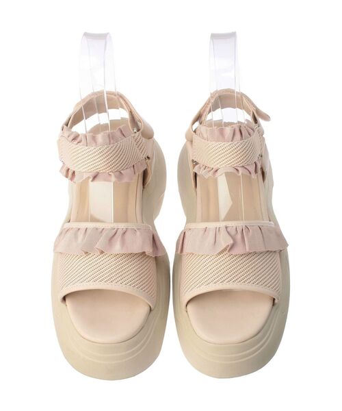 merry jenny(メリージェニー)の「フリルメッシュスニーカーサンダル(サンダル・レディース・アイボリー/ブラック/ブルー/ピンク・SMALL/MEDIUM/LARGE)」の9枚目の写真