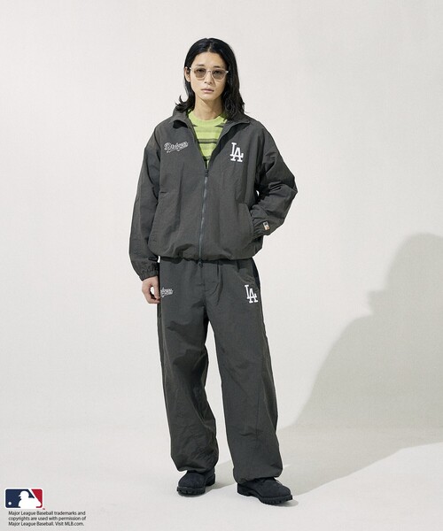 セール】FREAK'S STORE/フリークスストア MLB ワイド ナイロン パンツ