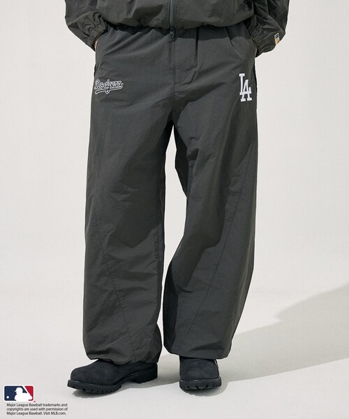 セール】FREAK'S STORE/フリークスストア MLB ワイド ナイロン パンツ