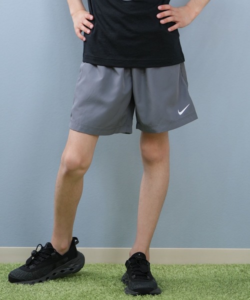 NIKE(ナイキ)の「NIKE/ナイキ ICON WOVEN SHORT キッズ ショーツ 86L978(その他パンツ・キッズ・エメラルド/ブラック/スモークグレー・4:105cm/5:110cm/6:115cm/7:120cm)」の1枚目の写真