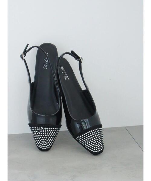 Te chichi（テチチ）の「スタッズミュール（パンプス・レディース・ブラック・38/37）」の2枚目の写真
