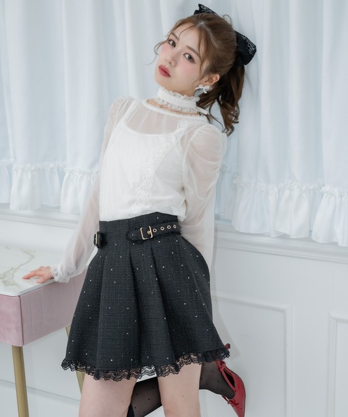 セール】キラキラツイードスカパン（スカート）｜couture BY ROJITA