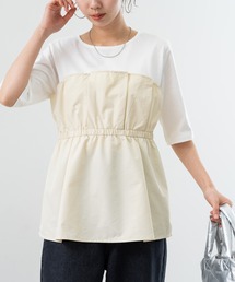 【ANNA LUNA】一枚で トレンド感 のある 着こなし が 楽しめる ビスチェ レイヤード風 プルオーバー