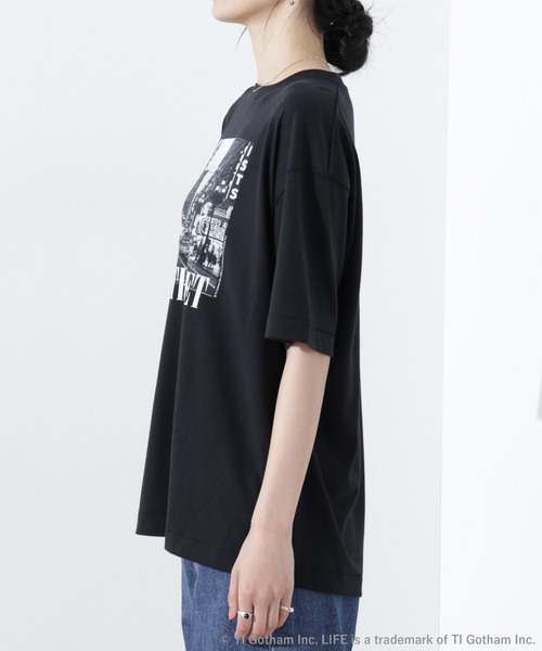 【GOOD ROCK SPEED】LIFE Knitting フォトT ブラック GOOD ROCK SPEED / LIFE PICTURE COLLECTION フォトプリントT