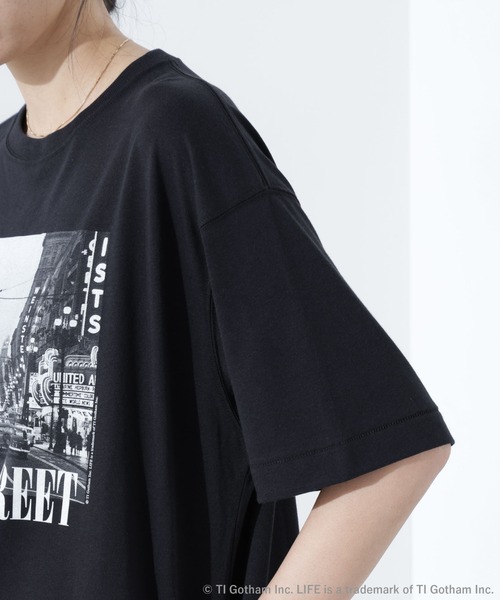 【GOOD ROCK SPEED】LIFE Knitting フォトT ブラック GOOD ROCK SPEED / LIFE PICTURE COLLECTION フォトプリントT