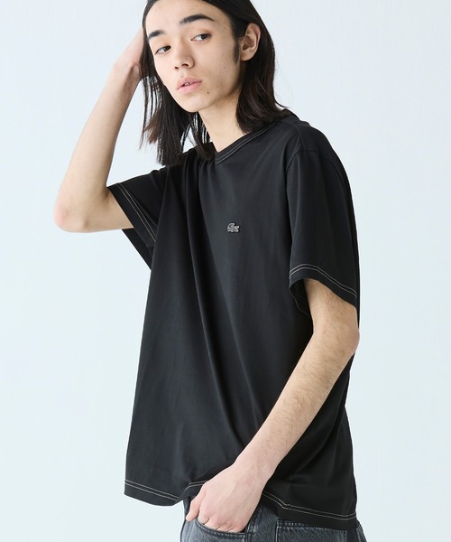 [LACOSTE] スポーツテイスト 半袖Tシャツ 配色ステッチ半袖Tシャツ（Tシャツ/カットソー）｜LACOSTE