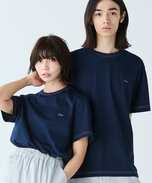 LACOSTE(ラコステ)の「配色ステッチ半袖Tシャツ(Tシャツ/カットソー・メンズ・ブラック/ネイビー/グレー・2/4/6/3/5)」の20枚目の写真