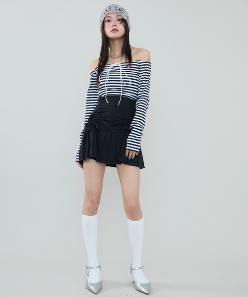 ★Karen Millen★ストラクチャードシャーリングミニスカート シャーリングプリーツミニスカート（スカート）｜SEN TOKYO