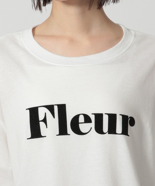 LAKOLE（ラコレ）の「アソートフロッキーロゴTEE / 324407（Tシャツ/カットソー・レディース・チャコールグレー/オフホワイト/ピンク/オレンジ/ネイビー・FREE）」の13枚目の写真