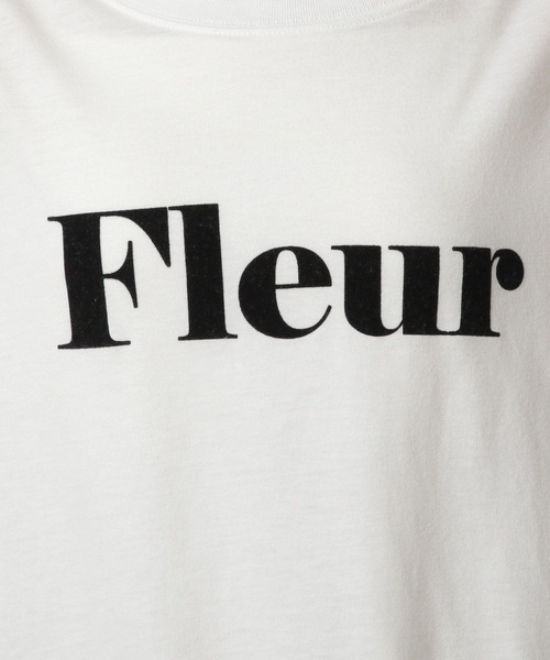 LAKOLE（ラコレ）の「アソートフロッキーロゴTEE / 324407（Tシャツ/カットソー・レディース・チャコールグレー/オフホワイト/ピンク/オレンジ/ネイビー・FREE）」の7枚目の写真