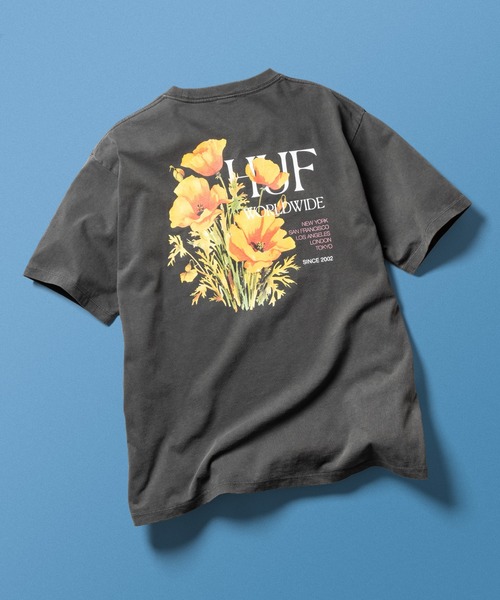 POPPY TEE / HUF ハフ プリント Tシャツ 半袖（Tシャツ/カットソー 
