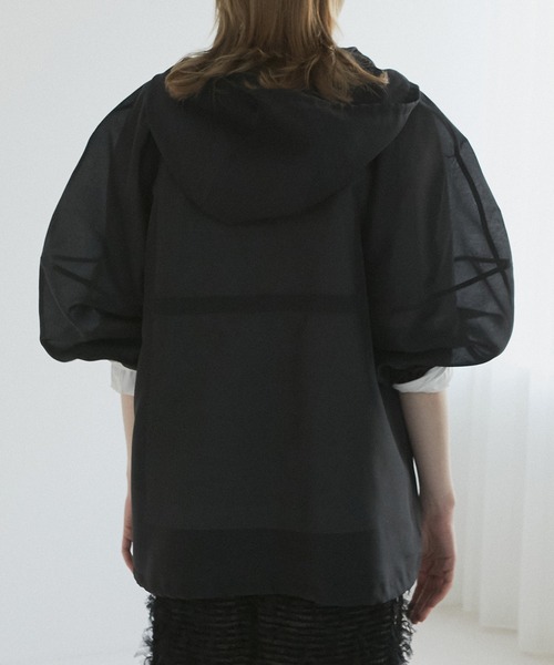 LE CIEL BLEU（ルシェルブルー）の「シアーボリュームブルゾン / Sheer Volume Blouson（ブルゾン・レディース・ブラック/オフホワイト・36）」の17枚目の写真