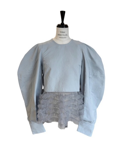 カットソー(長袖/七分) Honey mi Honey - tullefrill libtops セール】rose pattern tulle tops（Tシャツ/カットソー）｜HONEY