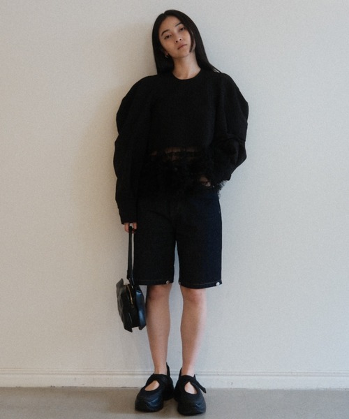 Honey mi Honey - sisterjane embroiled tulle topsブラウス トップス taffeta jacquard blouse jacket