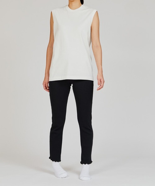 HANES(ヘインズ)の「【Hanes】SHIRO スリーブレスTシャツ HM3-B201(Tシャツ/カットソー・レディース・ホワイト・S/M/L/XL)」の18枚目の写真