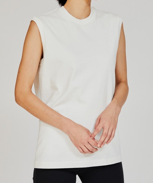 HANES(ヘインズ)の「【Hanes】SHIRO スリーブレスTシャツ HM3-B201(Tシャツ/カットソー・レディース・ホワイト・S/M/L/XL)」の11枚目の写真