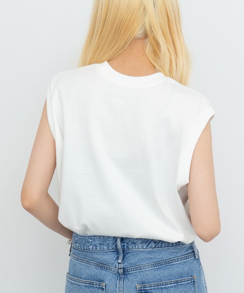 HANES(ヘインズ)の「【Hanes】SHIRO スリーブレスTシャツ HM3-B201(Tシャツ/カットソー・レディース・ホワイト・S/M/L/XL)」の6枚目の写真