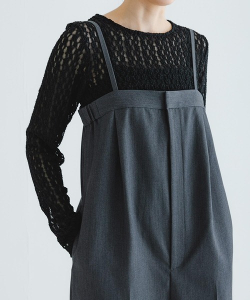 URBAN RESEARCH（アーバンリサーチ）の「ストレッチレースプルオーバー（Tシャツ/カットソー・レディース・オフホワイト/ブラック・FREE）」の3枚目の写真