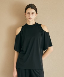 Julier Yoga and Relax | Julier フロウスムースオープンショルダープルオーバー(Tシャツ/カットソー)
