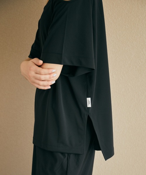tシャツ Julier フロウスムースオープンショルダープルオーバー レディース Julier フロウスムースオープンショルダープルオーバー（Tシャツ
