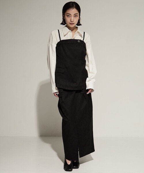 STUDIOUS（ステュディオス）の「【STUDIOUS/ステュディオス】Leaf Jacquard Bustier/リーフジャガードビスチェ（ベスト・レディース・ブラック・FREE）」の8枚目の写真