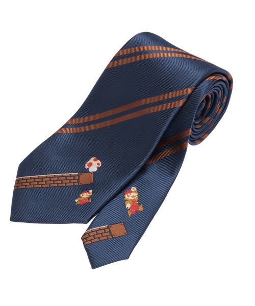 TOKYO SHIRTS（トウキョウシャツ）の「【SUPER MARIO BROS. 】ネクタイ チェンジタイ ビジネス（ネクタイ・メンズ・ネイビー系1/パープル/サックスブルー系1/サックスブルー系2/ネイビー系2/ネイビー系3/ネイビー系4/ネイビー系5/ネイビー系6/ワイン/ネイビー系8/グレー系1/ワイン系1/グレー系2/ネイビー系7/ネイビー系9/ワイン系2・FREE）」の11枚目の写真