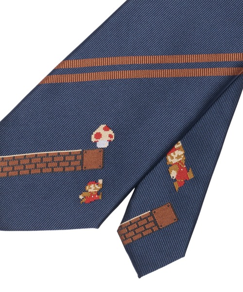TOKYO SHIRTS（トウキョウシャツ）の「【SUPER MARIO BROS. 】ネクタイ チェンジタイ ビジネス（ネクタイ・メンズ・ネイビー系1/パープル/サックスブルー系1/サックスブルー系2/ネイビー系2/ネイビー系3/ネイビー系4/ネイビー系5/ネイビー系6/ワイン/ネイビー系8/グレー系1/ワイン系1/グレー系2/ネイビー系7/ネイビー系9/ワイン系2・FREE）」の22枚目の写真