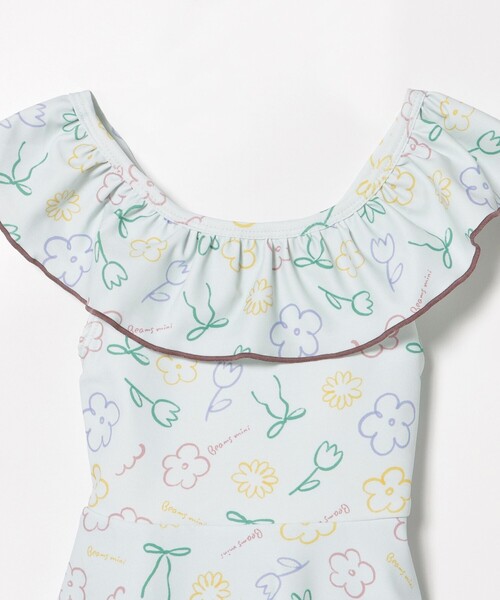 BEAMS mini（ビームスミニ）の「フレア ワンピース スイムウェア 2025SS（100～130cm）（水着・キッズ・ピンク/サックスブルー・S(100～110)/M(110～120)/L(120～130)）」の20枚目の写真