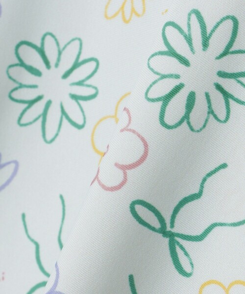 BEAMS mini（ビームスミニ）の「フレア ワンピース スイムウェア 2025SS（100～130cm）（水着・キッズ・ピンク/サックスブルー・S(100～110)/M(110～120)/L(120～130)）」の4枚目の写真