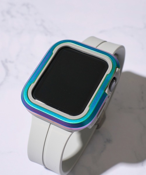 ADPOSION（アドポーション）の「【zandy / ズィー・アンド・ワイ】シリコンマグネットバックル&ツートンフレームケース（デジタル腕時計・レディース・ライトグレー/チャコールグレー/カーキ/ブラック/レインボー・MEDIUM/SMALL）」の11枚目の写真