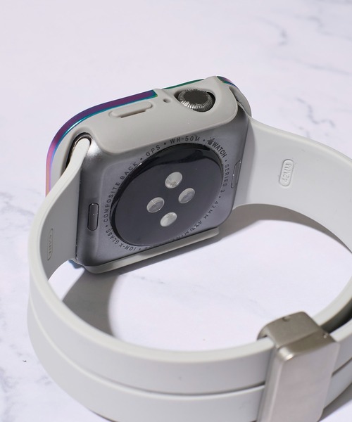 ADPOSION（アドポーション）の「【zandy / ズィー・アンド・ワイ】シリコンマグネットバックル&ツートンフレームケース（デジタル腕時計・レディース・ライトグレー/チャコールグレー/カーキ/ブラック/レインボー・MEDIUM/SMALL）」の14枚目の写真