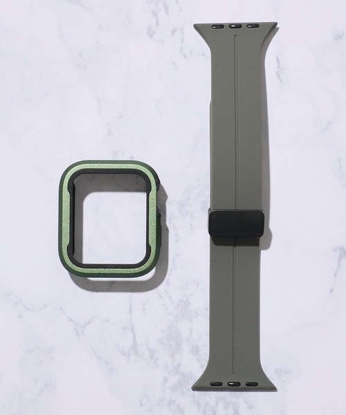 ADPOSION（アドポーション）の「【zandy / ズィー・アンド・ワイ】シリコンマグネットバックル&ツートンフレームケース（デジタル腕時計・レディース・ライトグレー/チャコールグレー/カーキ/ブラック/レインボー・MEDIUM/SMALL）」の9枚目の写真