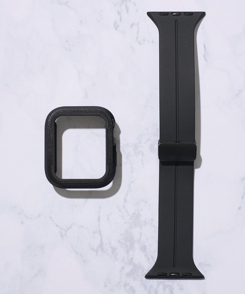 ADPOSION（アドポーション）の「【zandy / ズィー・アンド・ワイ】シリコンマグネットバックル&ツートンフレームケース（デジタル腕時計・レディース・ライトグレー/チャコールグレー/カーキ/ブラック/レインボー・MEDIUM/SMALL）」の6枚目の写真