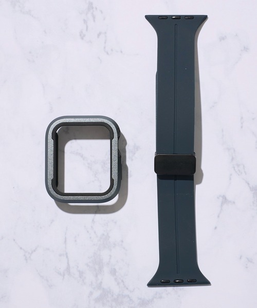 ADPOSION（アドポーション）の「【zandy / ズィー・アンド・ワイ】シリコンマグネットバックル&ツートンフレームケース（デジタル腕時計・レディース・ライトグレー/チャコールグレー/カーキ/ブラック/レインボー・MEDIUM/SMALL）」の7枚目の写真