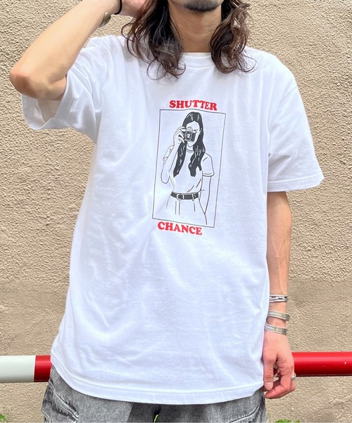 RGY(アールジーワイ)の「【RGY】SHUTTER CHANCE デザインプリントTシャツ(Tシャツ/カットソー・レディース・オートミール/ホワイト・LARGE/MEDIUM)」の22枚目の写真