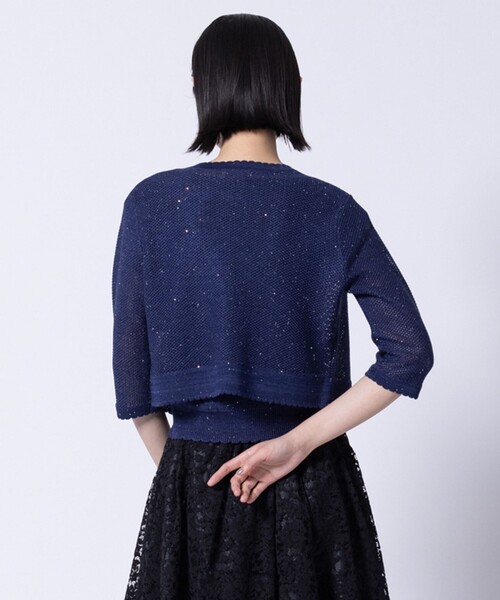 TOCCA(トッカ)の「SUMMER STARS CARDIGAN カーディガン(カーディガン/ボレロ・レディース・アイボリー系/ネイビー系・F)」の14枚目の写真