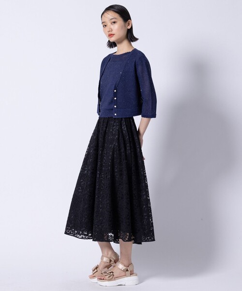 TOCCA(トッカ)の「SUMMER STARS CARDIGAN カーディガン(カーディガン/ボレロ・レディース・アイボリー系/ネイビー系・F)」の13枚目の写真
