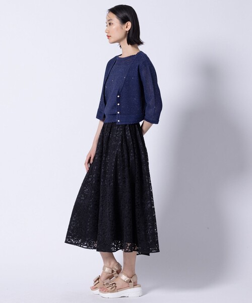 TOCCA(トッカ)の「SUMMER STARS CARDIGAN カーディガン(カーディガン/ボレロ・レディース・アイボリー系/ネイビー系・F)」の12枚目の写真