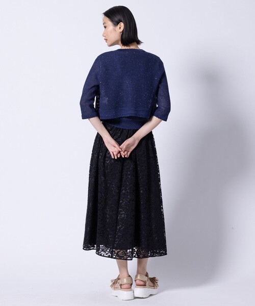 TOCCA(トッカ)の「SUMMER STARS CARDIGAN カーディガン(カーディガン/ボレロ・レディース・アイボリー系/ネイビー系・F)」の11枚目の写真