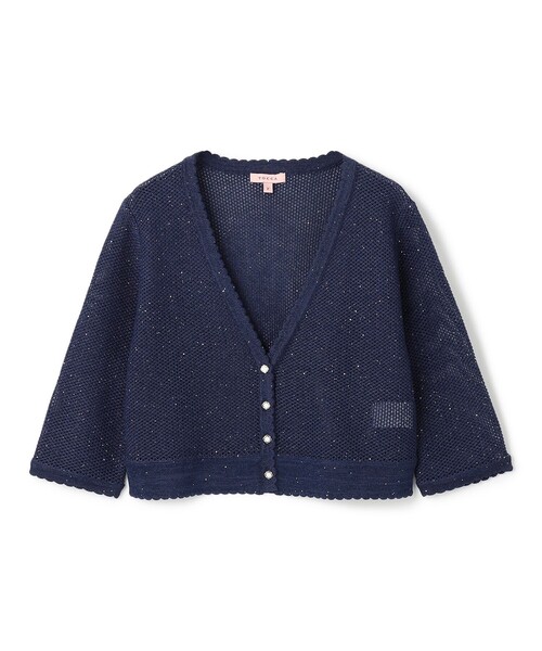 TOCCA(トッカ)の「SUMMER STARS CARDIGAN カーディガン(カーディガン/ボレロ・レディース・アイボリー系/ネイビー系・F)」の9枚目の写真