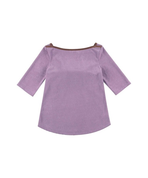 tシャツ カップ付きTシャツ　5分袖　ボートネック レディース カップ付きTシャツ 5分袖 ボートネック（Tシャツ/カットソー